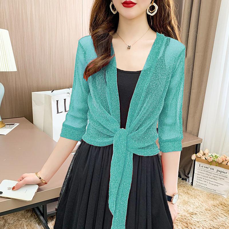 Short Cardigan Shawl Plus Size Ladies Thin Lace Shawl Fashion Breathable Sun Protection Clothing
