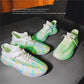 Couple Korean Breathable Net Shoes Summer Fly Woven Breathable Casual Sneakers Sports Canvas Coconut Shoes