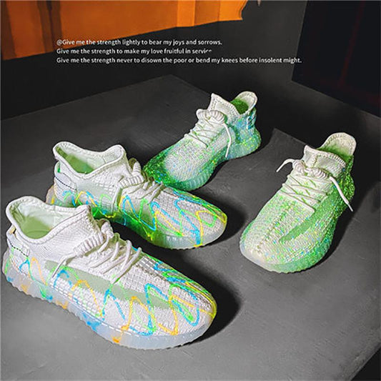Couple Korean Breathable Net Shoes Summer Fly Woven Breathable Casual Sneakers Sports Canvas Coconut Shoes