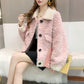 Lamb Wool Coat Women Imitation Fur One Particle Sheep Shearing Korean Loose Coat Women Autumn and Winter