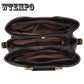 Leather Shoulder Bag Women Crossbody Tote Bag Metal Pendant Hanging Ornament Handbags