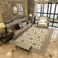 European Graceful Floral Printed Carpets For Bedroom Living Room Kitchen Bedside Rugs Large Size