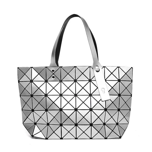 Hologram Bag Women Geometric Chain Crossbody Bag Laser Silver Handbag Luxury Handbags for Girls