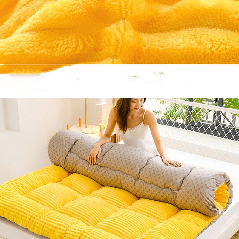 Winter Milk Velvet Mattress Household Sleeping Mat Bed Mattress Mat Double Dormitory Thickening Single Upholstery
