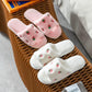 Cute Cotton Slippers In Autumn and Winter Indoor Warm Flat Shoes Comfortable Soft-soled Shoes Soft and Fluffy