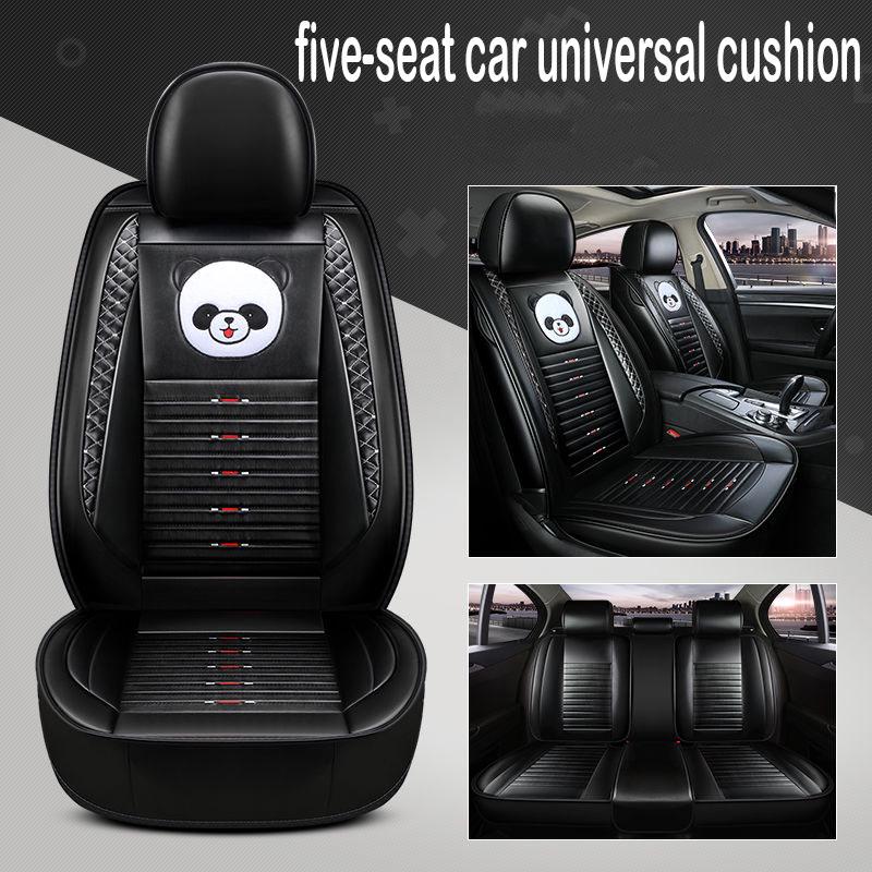 Car seat covers all around the four seasons universal 5 seat car cushion cartoon leather seat cover