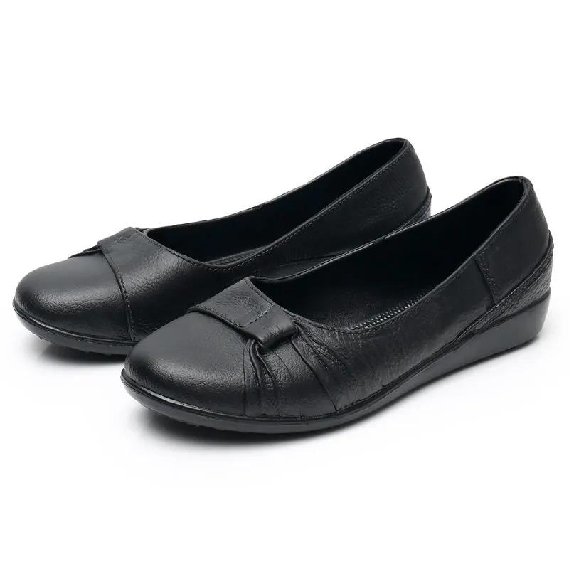 Rain Boots Women's Flat Bottom Non-slip Waterproof Shoes Kitchen Work Shoes Middle-aged Elderly Rubber Shoes
