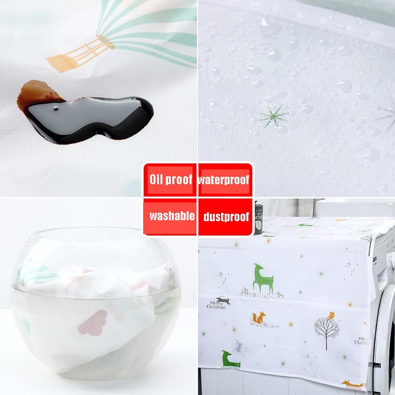 Creative PEVA Refrigerator Organizer Household Washing Machine Cover Dust Cover Waterproof Fridge Covers Kitchen Products