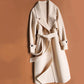 Cashmere Coats Women Woolen Coats Women Winter Coat with Belt Overcoat 2019 Wool Jackets Trench Coat