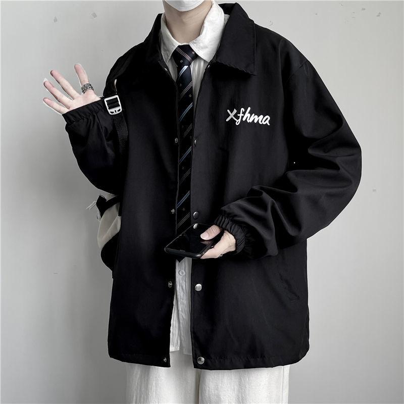 Jacket Men's 2022 Spring and Autumn New Jacket Trend Loose Handsome High-end Trendy Ins Wild Hong Kong Style Baseball Uniform