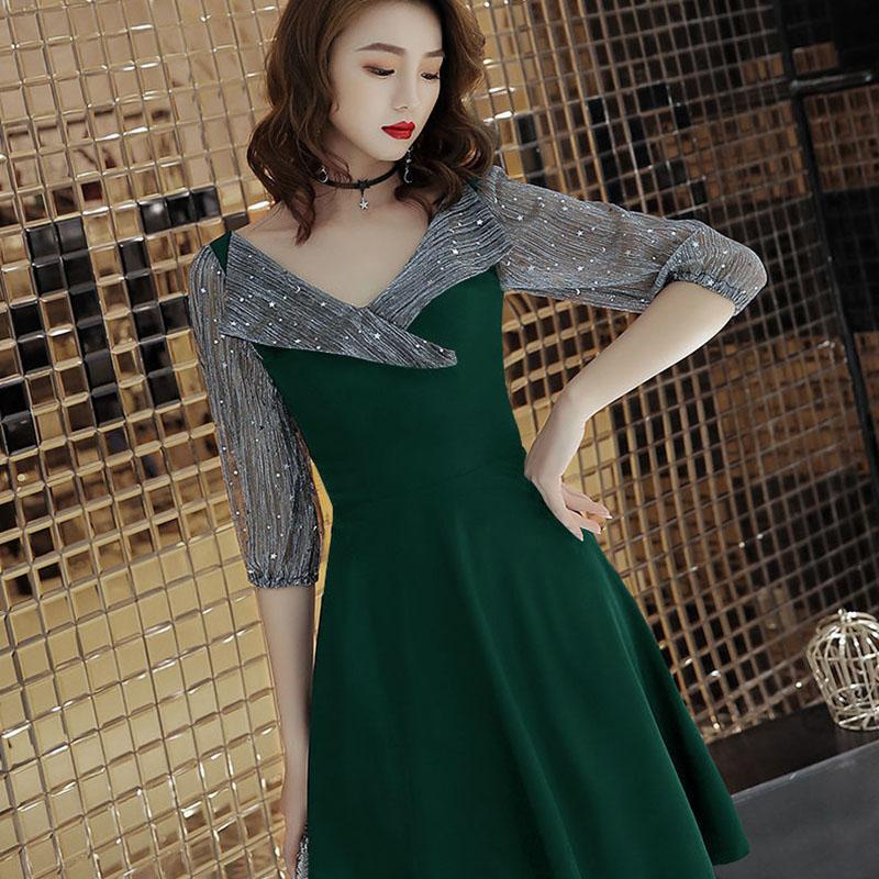 Women's Summer Mesh Dress V-Neck Slim Suit Skirt