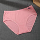 4Pcs/Set Women's Seamless Cotton Panties Solid Color Large Size Mid Waist Causal Soft Briefs