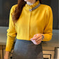 Autumn and Winter Pullover Loose-fitting Outer Wear Fashionable Bottoming Shirt Long-sleeved Knitted Female Top