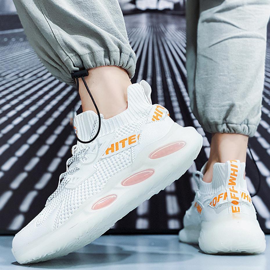 Spring and Autumn Men's Shoes Lightweight Breathable Casual Sports Shoes Thick Sole Shoes Men
