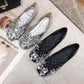 Plus Size 35-40 Summer Women Outdoor Shallow Mouth Flat Bohemian Beach Wear-resistant Non-slip Office Lady Lace PU Leather Shoes