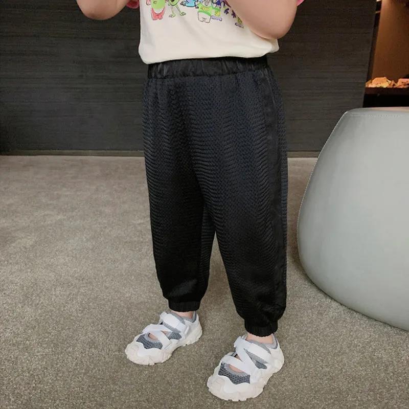 Children's Pants Summer Boys' and Girls' Ice Thin Anti Mosquito Pants Sports Pants Quick Drying Pants and Leggings Breathable Pants