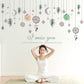 Nordic style I MISS YOU bead curtain porch living room sofa background wall decoration stickers