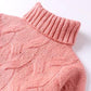 Loose Solid Color Turtleneck Sweater Bat Sleeve Pullover Knitted Schoolgirl Sweater