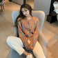 Bohemian Rainbow Colorful Cardigan Sweater Coat Short Top Women Loose Knit Sweater Outer Wear