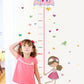 Cartoon girl height stickers wall stickers TV background glass doors windows porcelain stickers