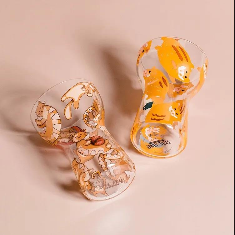 Cute Personalized Glass Cold Drink Cup Cold and Household Handy Mug Beer Mug Fruit Mug Ice Cream Mug