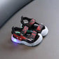 Baby Sandals Summer Boys Light-up Sandals Baotou Anti-kick Beach Shoes 1-2-3 Years Old Soft Bottom Toddler Shoes