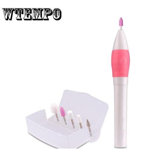 Electric Nail Art Drill Pen Handle File Polish Grind Machine Handpiece Manicure Pedicure Tools Nail