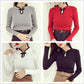 Winter China Style Traditional Buckle Bottom Sweater Retro Slim Knit Shirt Pullover Bodycon