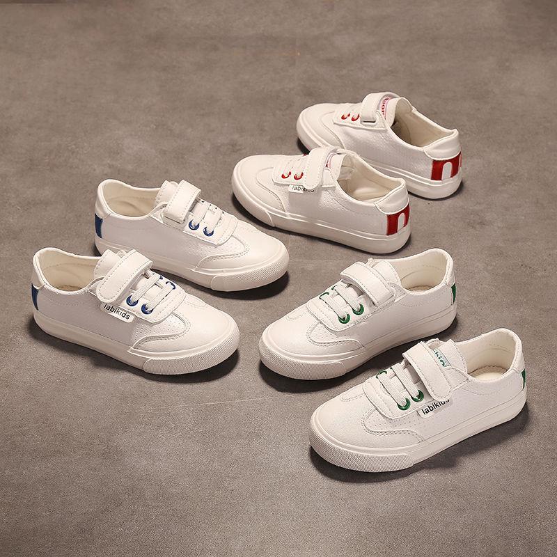 Kids Sneakers Boys Shoes Girls Trainers Children Leather Shoes White Black School Shoes Pink Casual Shoe Flexible Sole Fas