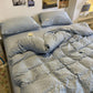 Bubble Princess Style Quilt Cover Four-piece Quilt Sheet Dormitory Bedding Set