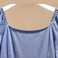 Women's Denim Dress Puff Sleeves Spring and Summer Sexy Knee-length Daily Wear Office Dating Party