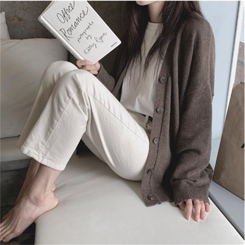Spring and Autumn Knitted Sweater Loose Cardigan Top Fashion Casual Women's Jacket