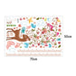 [sticker ]Cartoon Deer Height Wall Stickers For Kids Rooms Baby Room Nursery Bedroom Home Decor Art