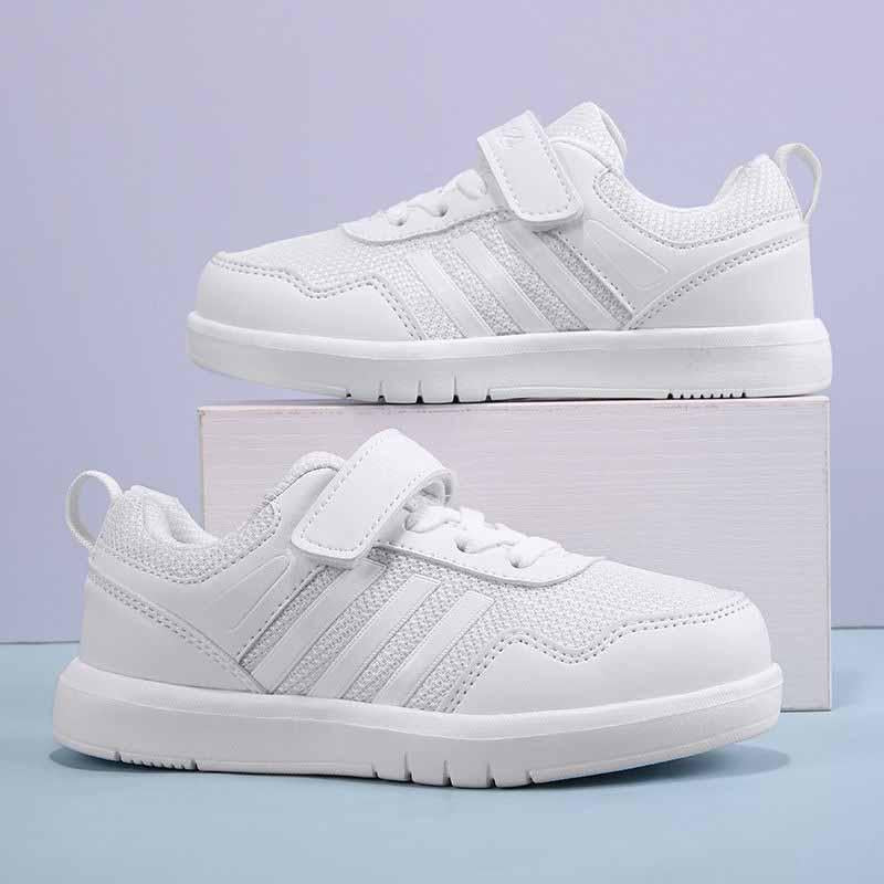 Size 27-41 Child Sneakers Sandals Baby Toddler Shoes Kids Breathable Basketball Shoes Lightweight Running Shoes Wear-resistant Deodorant White Shoes