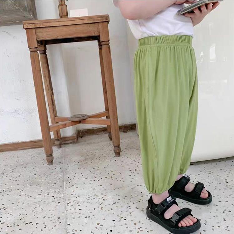 Children's Pants Summer Girls Anti Mosquito Pants Boys and Girls Air-conditioned Pants Leggings Casual Pants Children's Knickerbockers