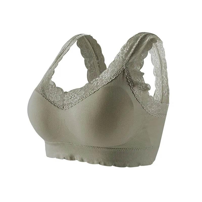 Large Size Underwear Women Gather Thin Sexy Sports Beautiful Back Comfortable Sports Bra Without Steel Ring Vest Breathable Bra