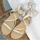 Sandals Women's Summer Beach Shoes Flat Straps Roman Shoes Casual Outdoor All-match Ladies Sandals