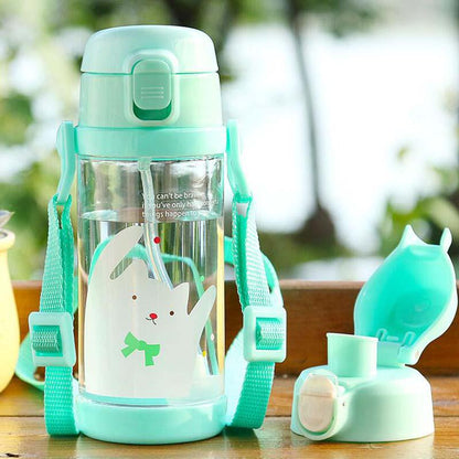 Wtempo 350ml Feeding Bottles Cups For Babies Kids Water Milk Bottle Soft Mouth Duckbill Sippy Baby F