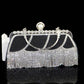 Pearl Bag with Diamond Evening Bag Dress Bag Clutch Bag Messenger Bag Banquet Bag Rhinestone Handbag