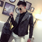 Fashion Trend Men's Leather Clothing Casual Slim Handsome Men's Motorcycle Clothing