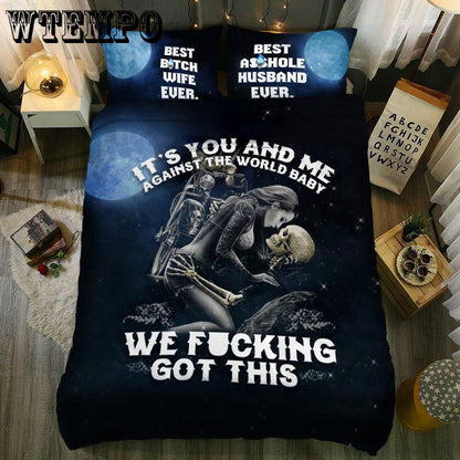 Duvet Cover Fashion Home Decor 3D Skull Bedding Set Duvet Cover Pillow Case