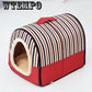 Foldable Dog House Pet Bed Tent Cat Kennel Indoor Portable Travel Puppy Mat Pet Sofa Sleeping Bag