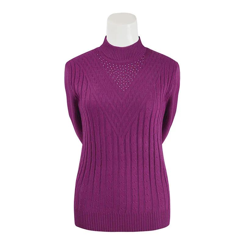Women Turtleneck Sweater Autumn Winter Pullover Sweater Black Knitted Jumper