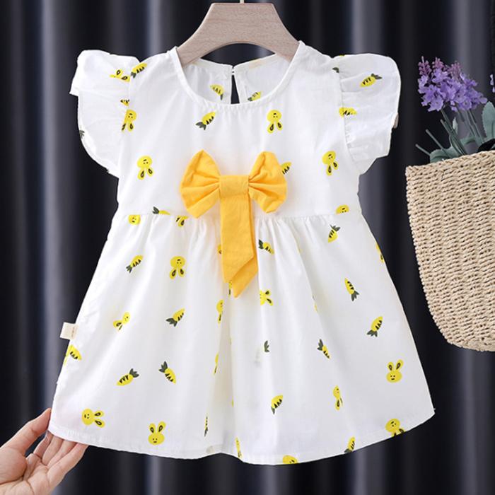 Summer  Korean Style Baby Girls' Dress 0-4 Year Old Children Lovely A-line Princess Dress Children's Dress