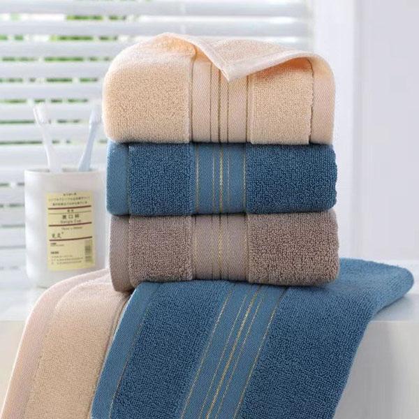 Bathroom Accessories Striped Pattern 3pcs Towels Soft Cotton Towel for Face Washing Water Absorption Household Towels