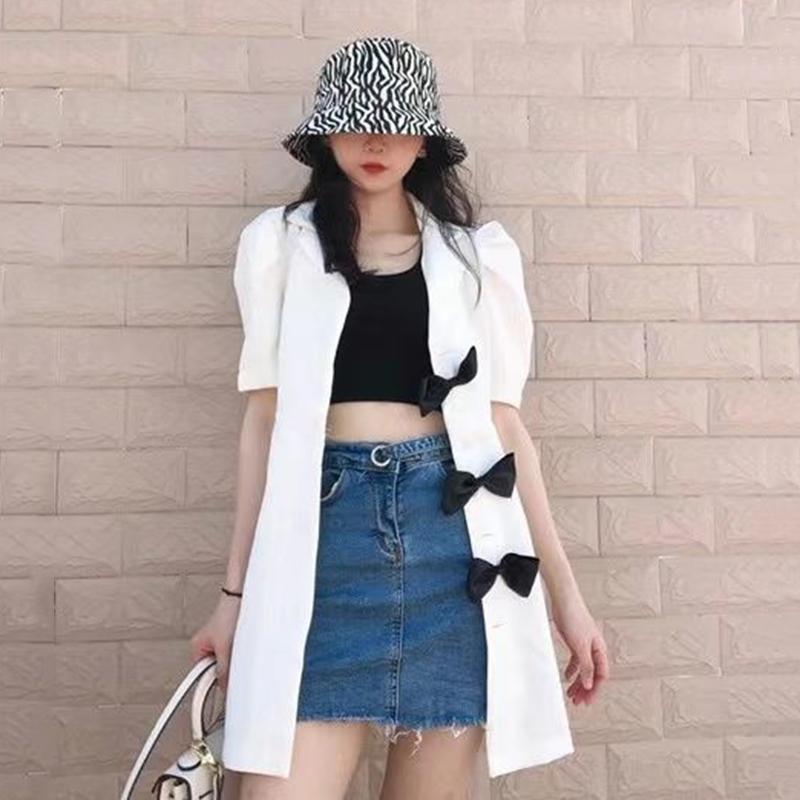 Bow Knot Waistless Suit Dress Women's New Temperament Fashion Waist-slung Royal Sister Style A-line Skirt Ladies Casual Suit Skirt