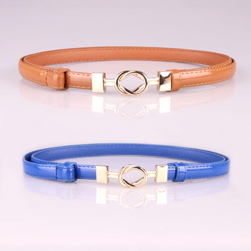 Women Belt Buckle Adjustment Belt Women Wild Dress Decoration Thin Belt