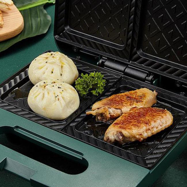 750W/1500W Dual-speed Frying and Grilling Machine Dual-disc Waffle Maker Sandwich Maker Kitchen Supplies