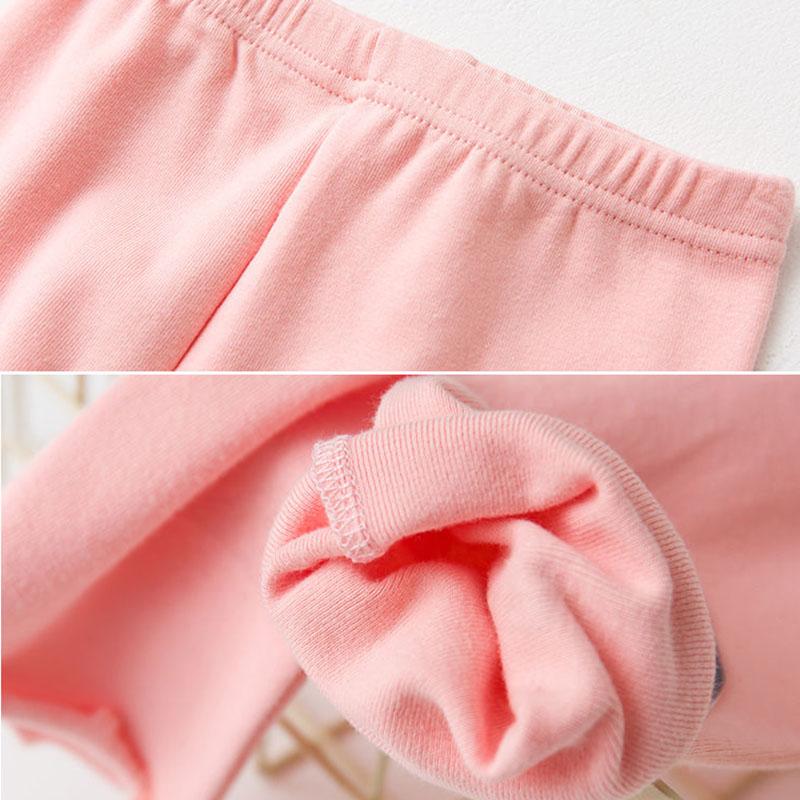 Spring and Autumn Girls' Leggings Children's Trousers Stretch Pants Casual Pants Solid Color Slim Leggings