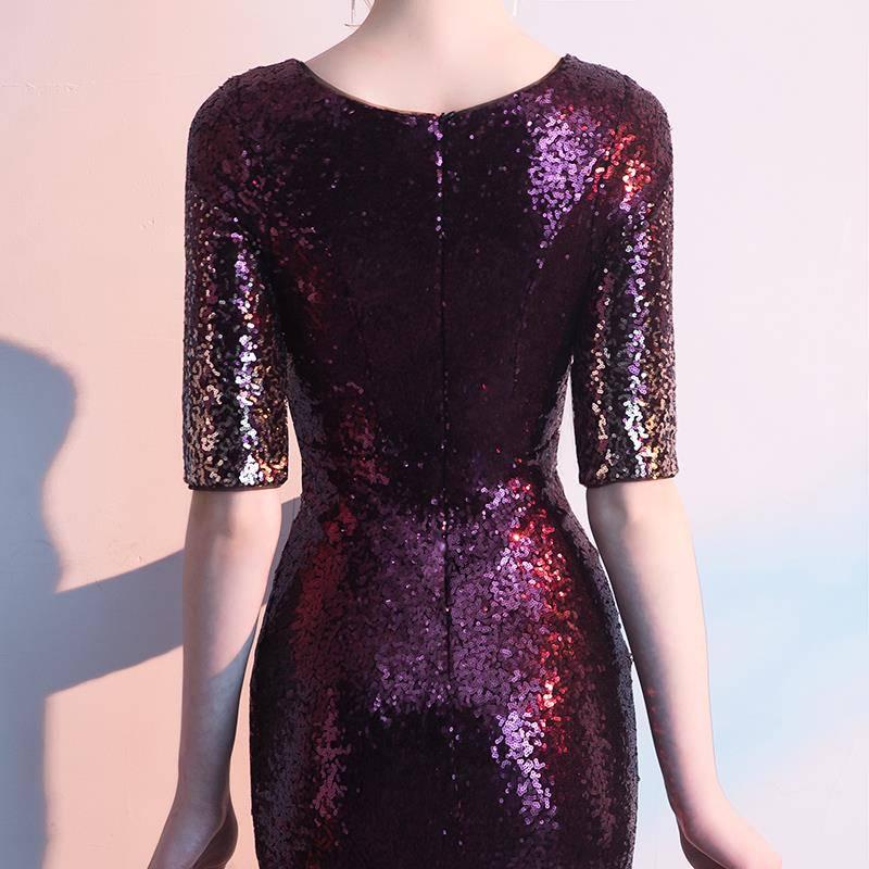 Annual Party Evening Dress Skirt Women High-end Atmospheric Luxury Noble Banquet Host Long Fishtail